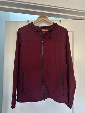 Municipal Ninja Shell Jacket/Windbreaker - Crimson - Size S